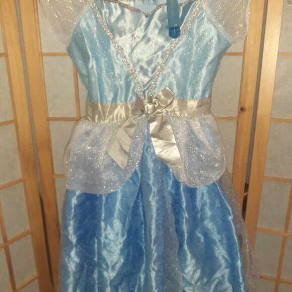 JUST PLAY CINDERELLA HALLOWEEN COSTUME DRESS UP DRESS & WAND-GIRLS SIZE 4-6X - Picture 3 of 5